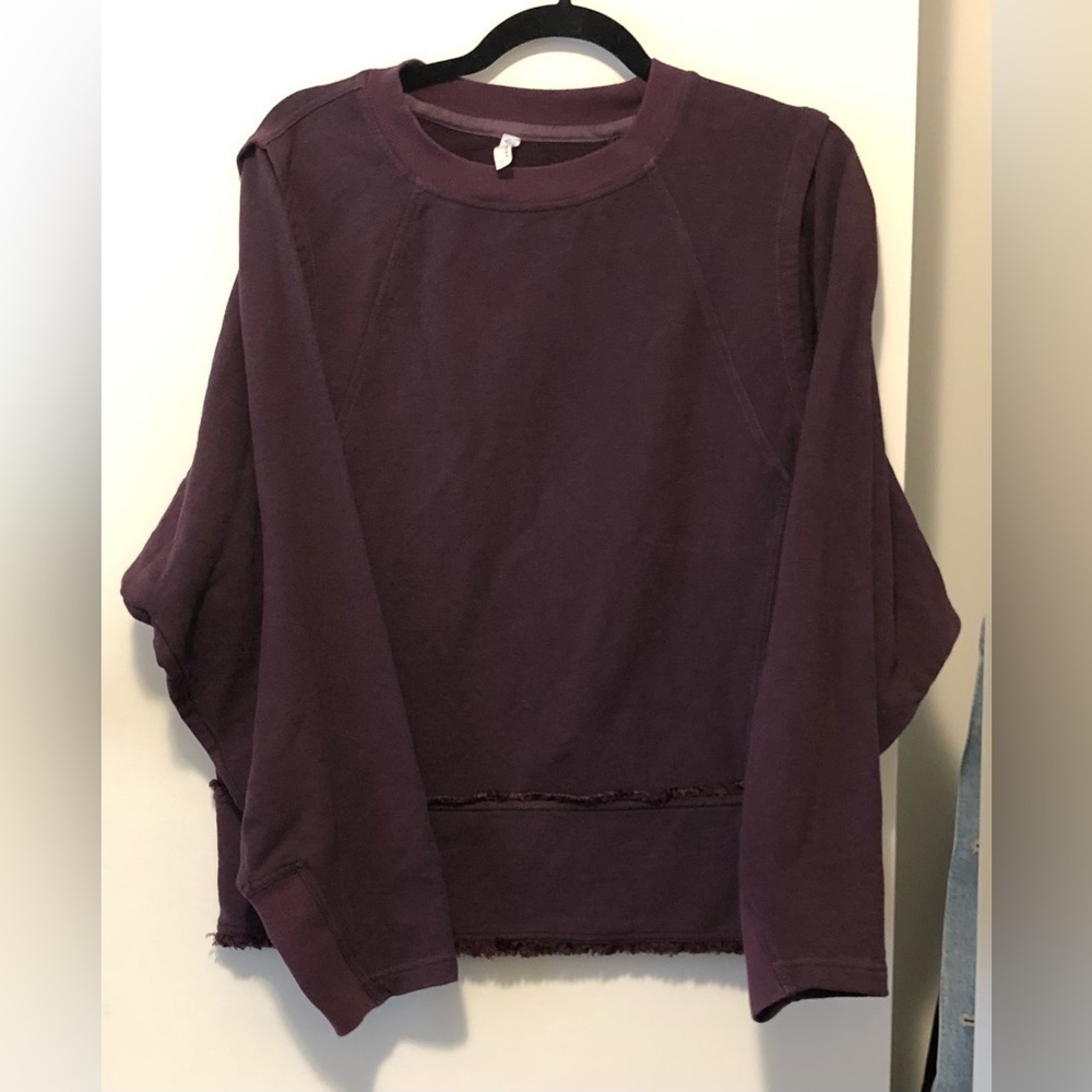 FREE PEOPLE MOVEMENT WHERE THE WIND BLOWS DARK PURPLE SIZE XS ANTHROPOLOGIE - Picture 3 of 11